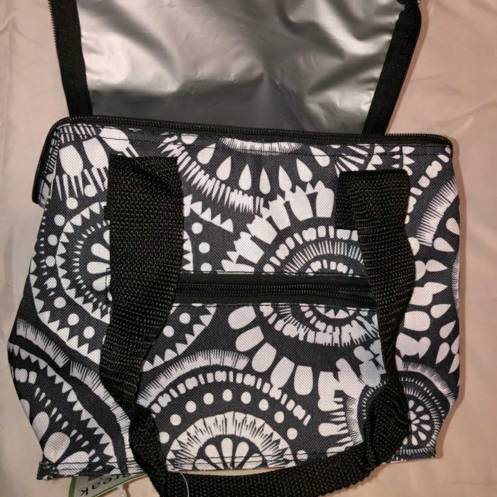 Lunch Bag Tote Black & White